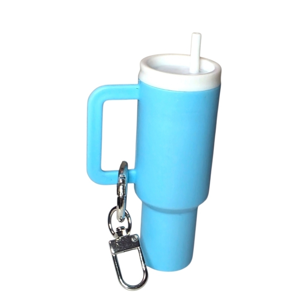 Mini Tumbler Cup Cute Stanley Style Bag Charm Turquoise